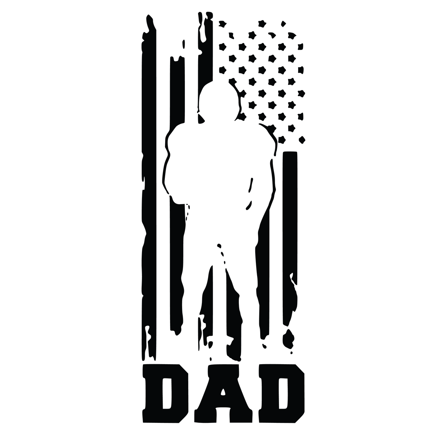 Football Dad Flag Black