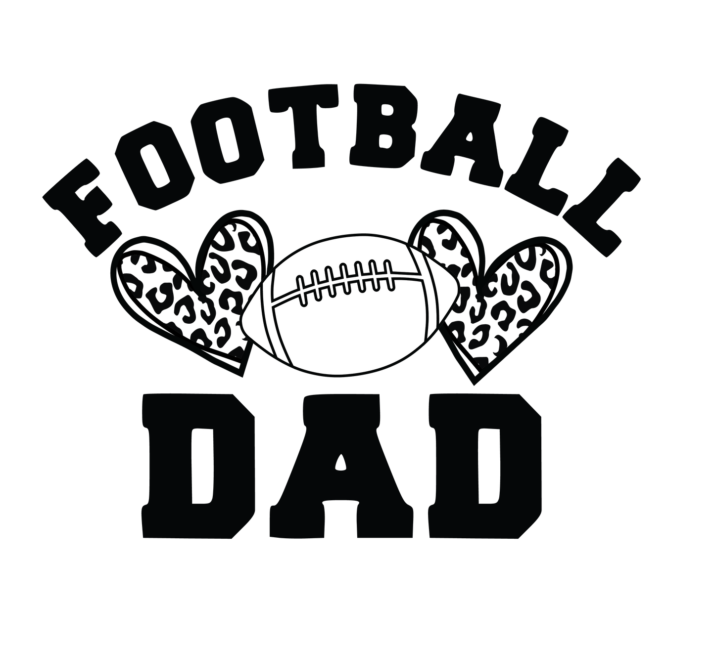 Copy of Football Dad Hearts