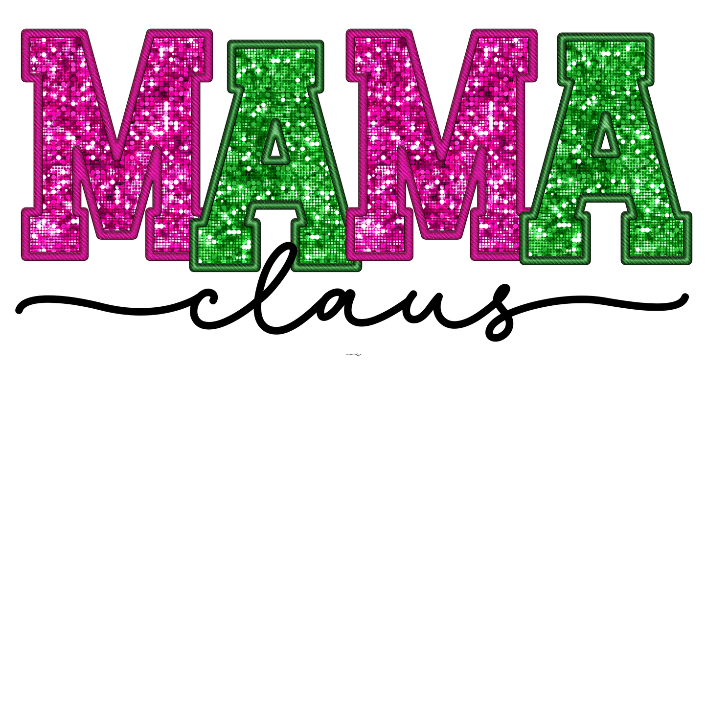 Glitter Mama Claus