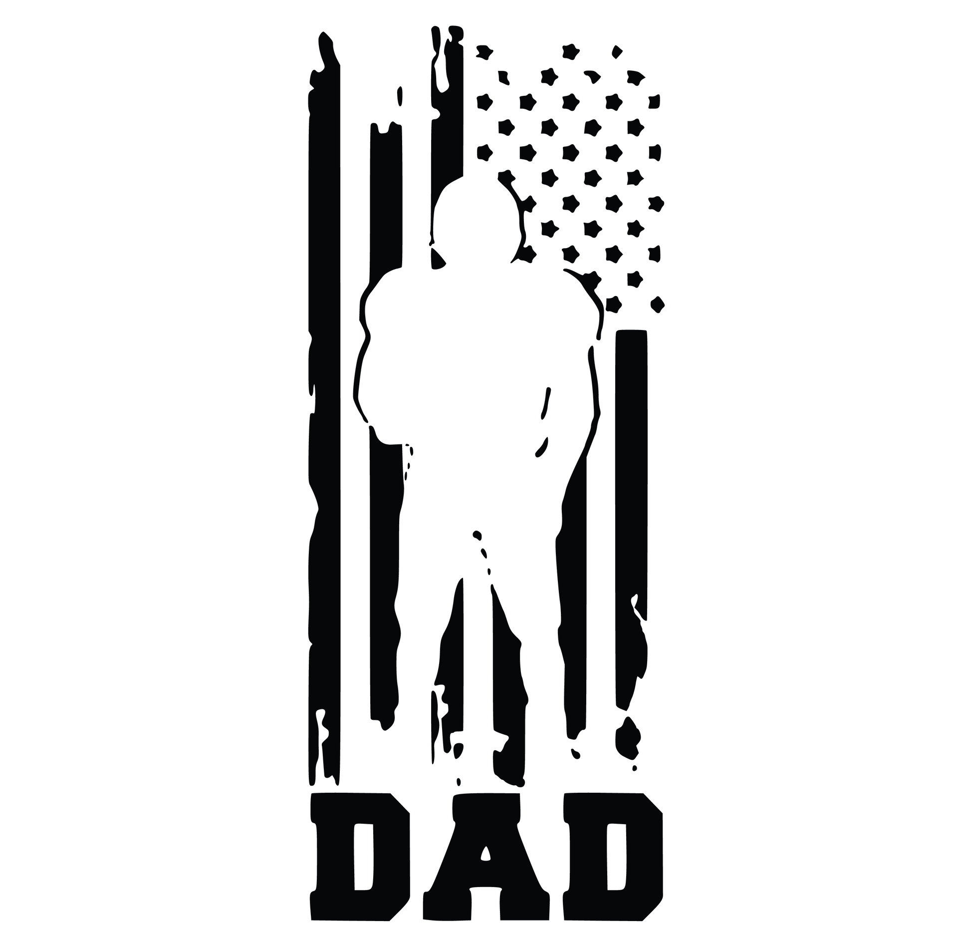 Football Dad Flag Black