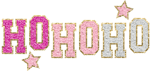 Glitter Patch Ho Ho Ho